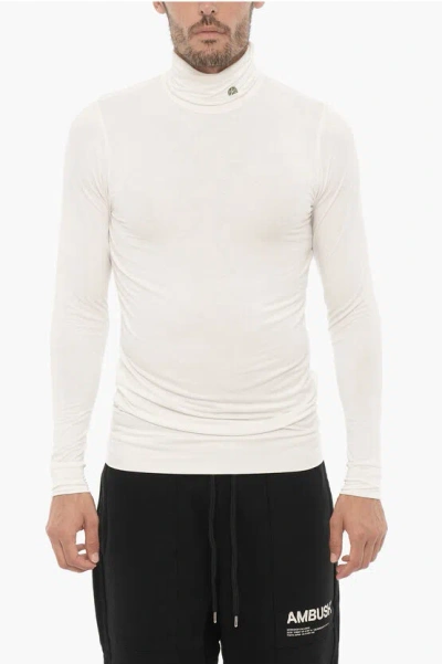 Ambush Lightweight Turtleneck Sweater In White