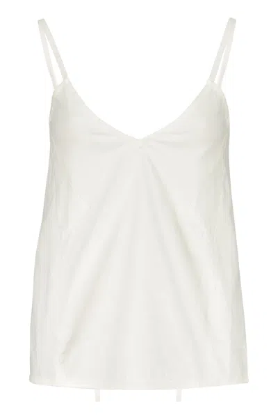 Ambush Linen Blend Tank Top In White