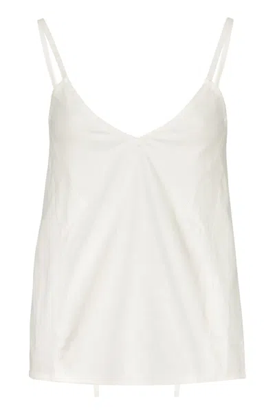 Ambush Linen Blend Tank Top In White