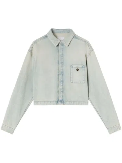 Ambush Logo-appliqué Denim Jacket In Blue