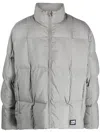 Ambush Logo-patch Padded Jacket In Grey
