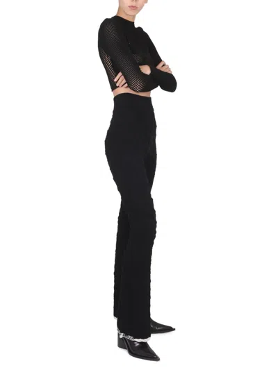 Ambush Logo Cotton Trousers In Black