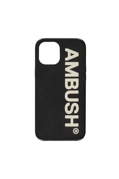 Ambush Logo Detail Iphone 12 Promax Case In Black
