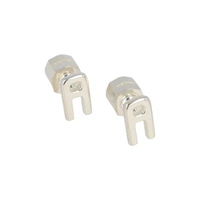 Pre-owned Ambush Logo Earrings 'silver' | Women's Size Onesize