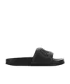 Ambush Quilted Lettering Logo Sliders Man Sandals Black Size 9 Calfskin In Black