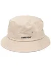 Ambush Logo-embroidered Bucket Hat In Neutrals