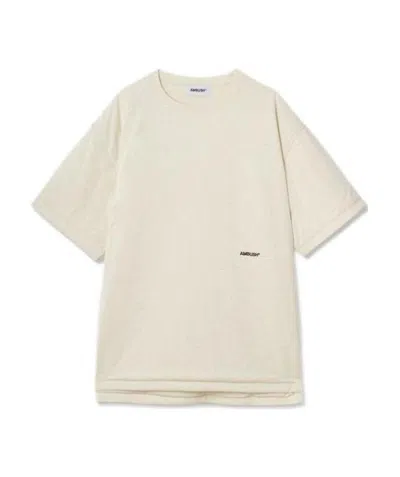 Ambush Logo-embroidered Cotton T-shirt In White