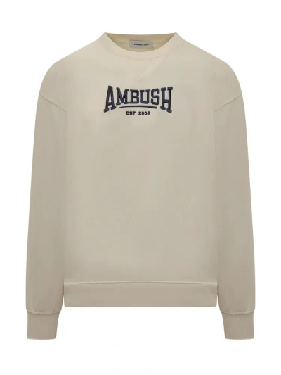 Ambush Graphic Sweatshirt In Beige