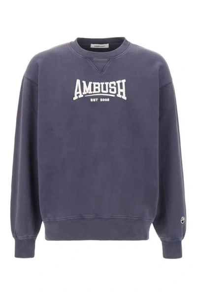 Ambush Logo Embroidered Crewneck Sweatshirt In Insignia B