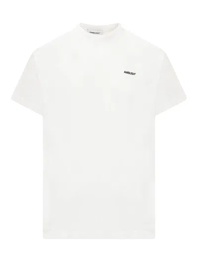 AMBUSH LOGO EMBROIDERED CREWNECK T-SHIRT