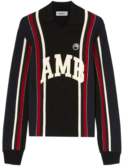 Ambush Multicolor Long Sleeve Embroidered Polo