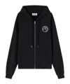 Ambush Drawstring Hood Cotton Sweatshirt In Black