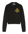 Ambush Logo-embroidered Organic Cotton Sweatshirt In Black
