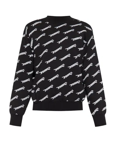 AMBUSH AMBUSH ALLOVER LOGO INTARSIA SWEATSHIRT
