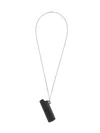 Ambush Logo Lighter Case Necklace In Black