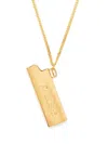 Ambush Logo Lighter Case Pendant Necklace In Gold
