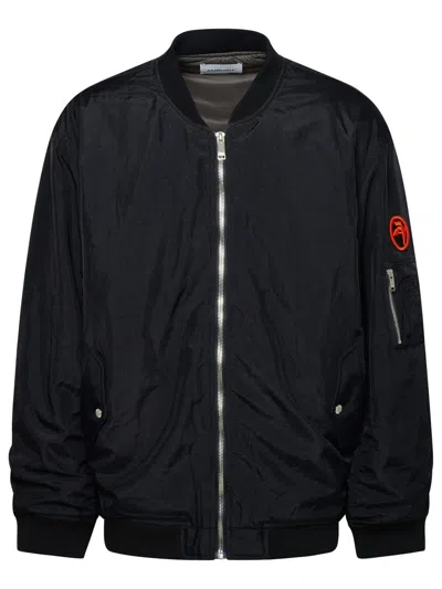 Ambush Logo Patch Bomber Jacket In Black