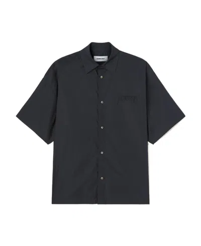 Ambush Logo-patch Cotton Shirt In Black