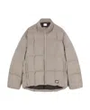 Ambush Logo-patch Padded Jacket In Nude
