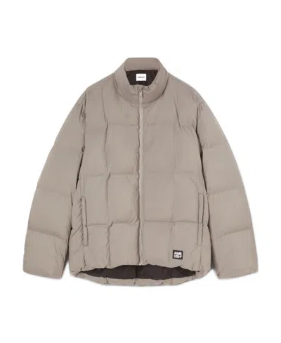 Ambush Logo-patch Padded Jacket In Nude