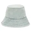 Ambush Logo-plaque Denim Bucket Hat In Blue