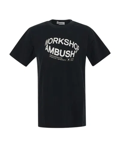 Ambush Logo-print Cotton T-shirt In Black