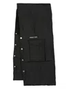 Ambush Logo-print Padded Scarf In Black Black