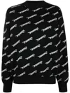 Ambush Logo-print Wool-blend Sweatshirt In Schwarz