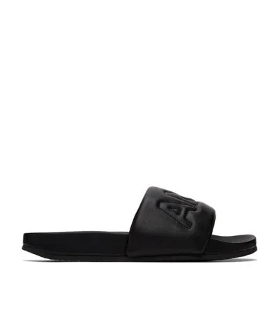 AMBUSH LOGO-QUILTED SLIDES