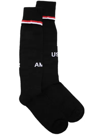 Ambush Logo Soccer Socks In Black
