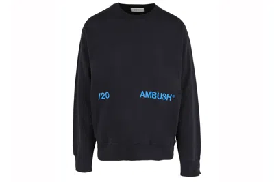 Pre-owned Ambush Logo Sweatshirt Navy Blue