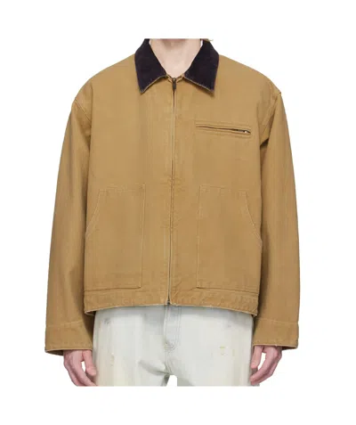Ambush Long Sleeve Casual Jacket In Gold