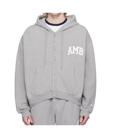 Ambush Long Sleeve Hoodie In Grey