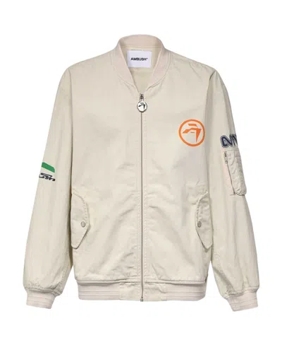 Ambush Long-sleeved Casual Jacket In Nude