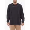 Ambush Long Sleeved Crew-neck T-shirt With Silver-tone Chain
