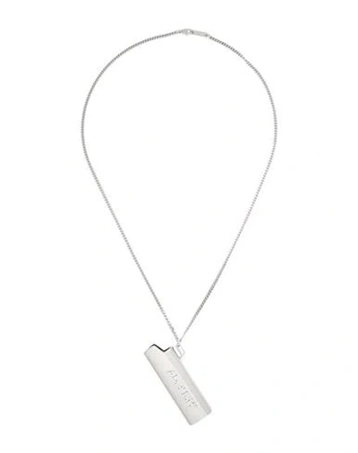 Ambush Man Necklace Light Grey Size - Metal In Silver