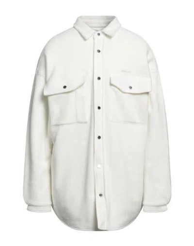 Ambush Man Shirt White Size 38 Acrylic, Virgin Wool, Polyester