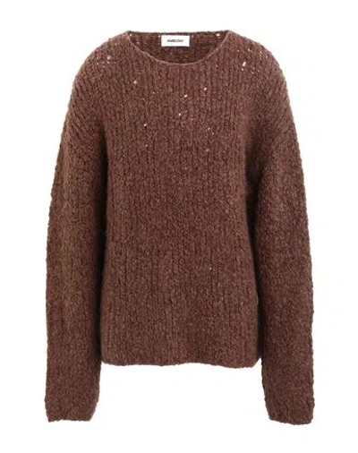 Ambush Man Sweater Brown Size Xs/s Acrylic, Virgin Wool, Mohair Wool, Polyamide