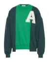 Ambush Man Sweatshirt Deep Teal Size L Cotton, Elastane In Green