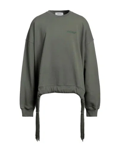 Ambush Man Sweatshirt Military Green Size L Cotton, Polyester