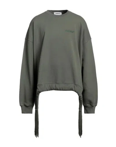 Ambush Man Sweatshirt Military Green Size S Cotton, Polyester
