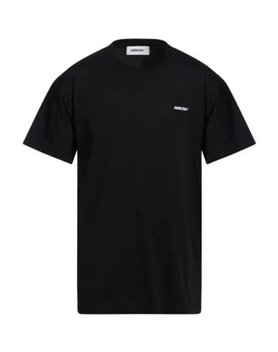 Ambush 3-pack Logo Embroidered Crew Neck T-shirts In Black