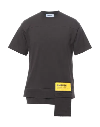 Ambush T-shirts In Dark Brown