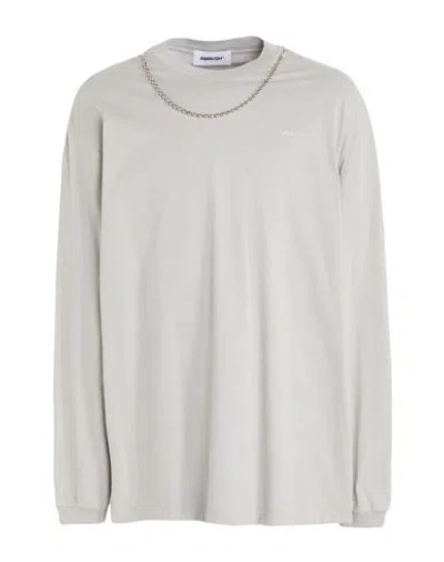 Ambush Man T-shirt Light Grey Size L Cotton, Polyester