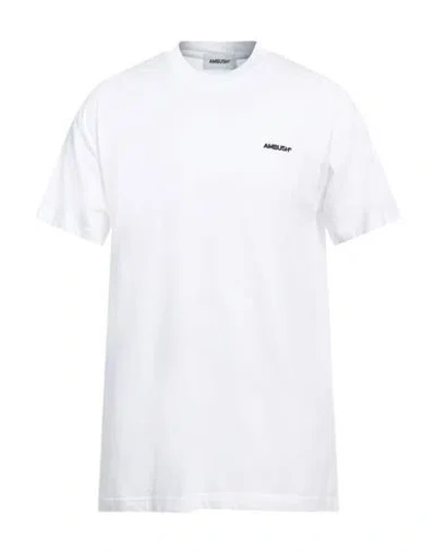 Ambush Man T-shirt White Size L Cotton, Polyester
