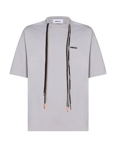 Ambush Man T-shirt Grey Size S Cotton In Blue