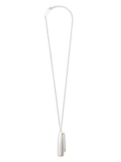 Ambush Marker Cap Pendant Necklace In Metallic