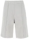 Ambush Bermuda Shorts With Central Seamed Pleat In Grey