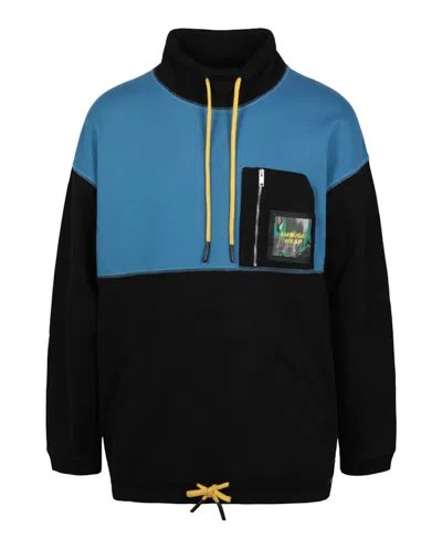 Pre-owned Ambush Men's  Logo Patch Mockneck Sweatshirt In Black