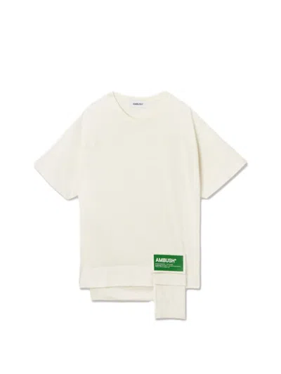 Pre-owned Ambush Men's  New Waist Pocket T-shirt In Tofu/fern Green
